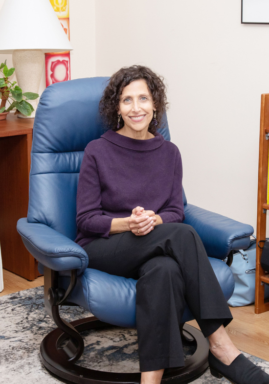 Susan Mason in her office in Skokie